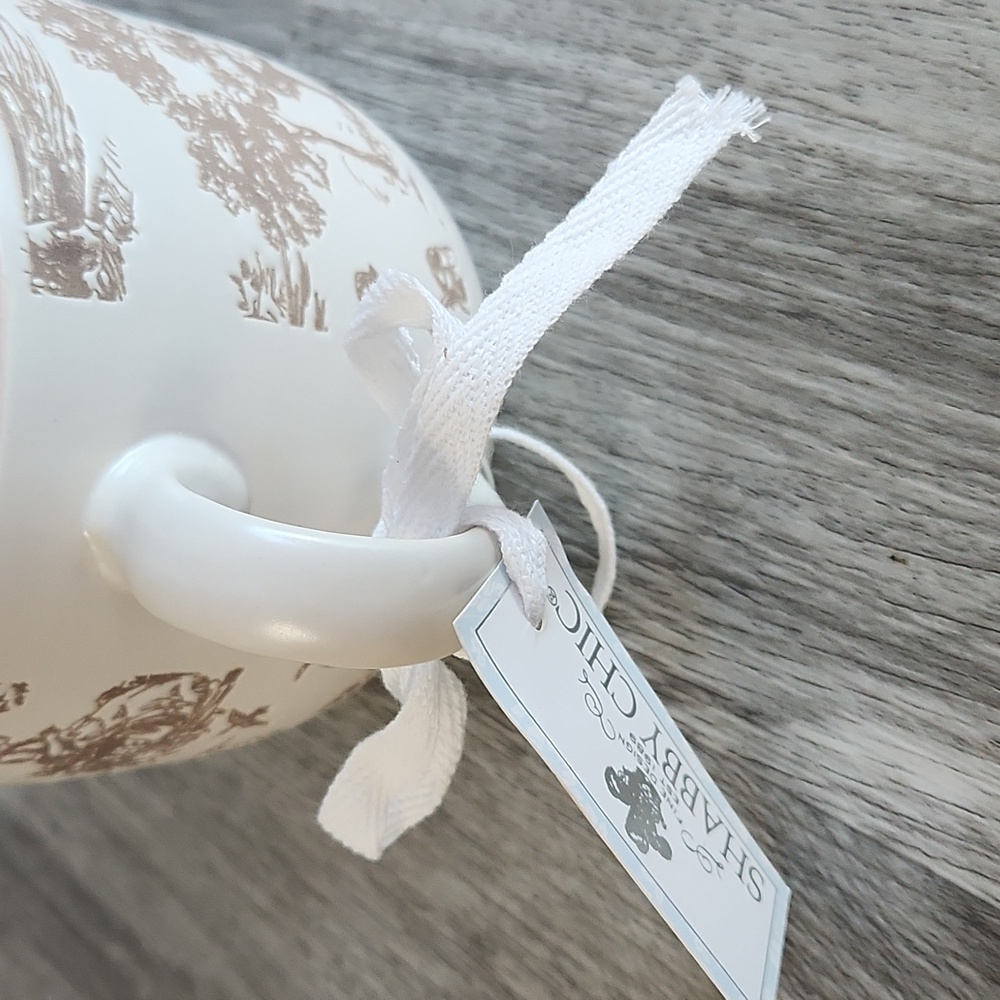 Beautiful ivory mug with pink floral detail. NWt - Picture 6 of 6